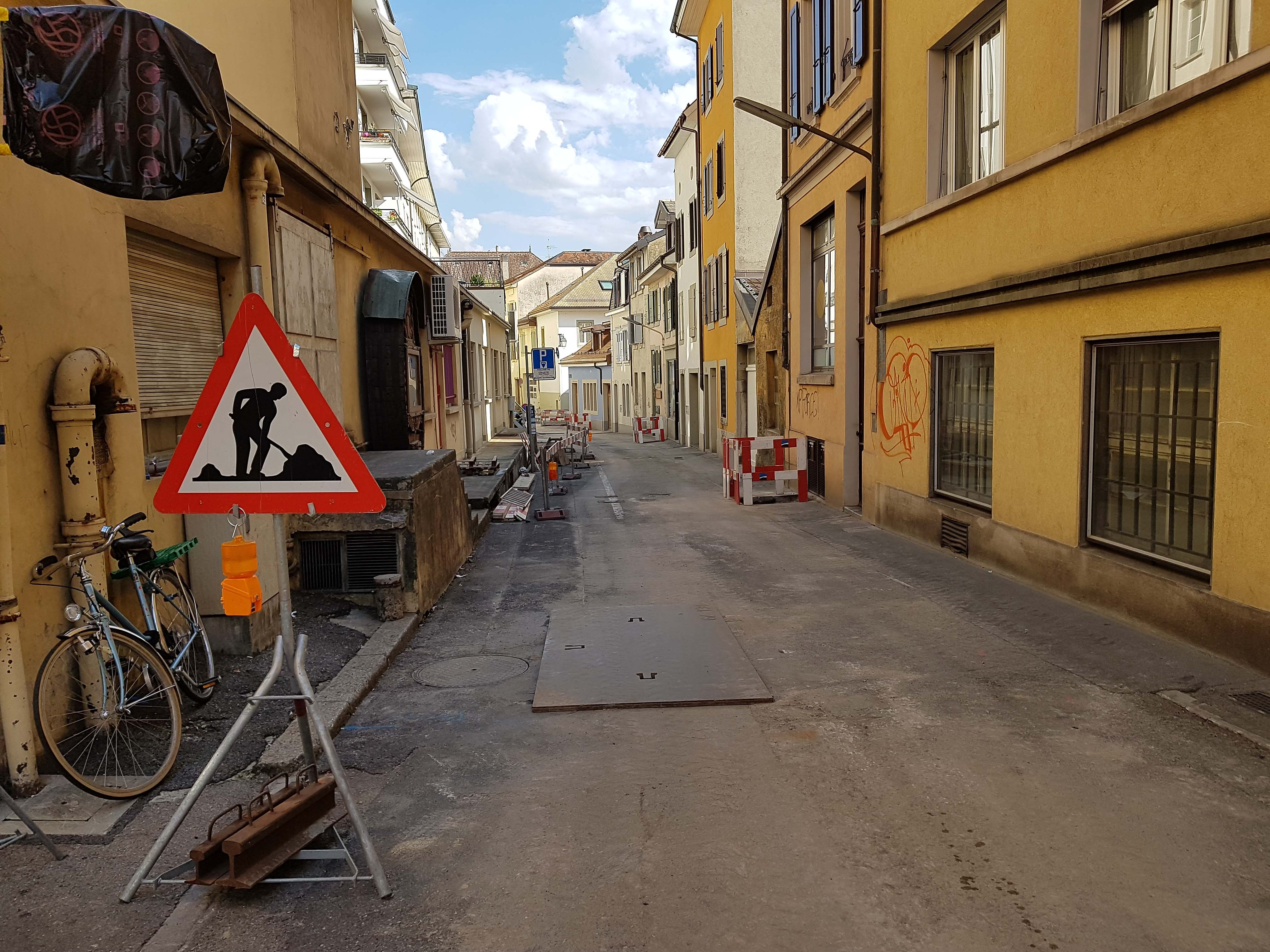 Vevey: les travaux suivent leurs cours en vieille ville et sur la route cantonale 780